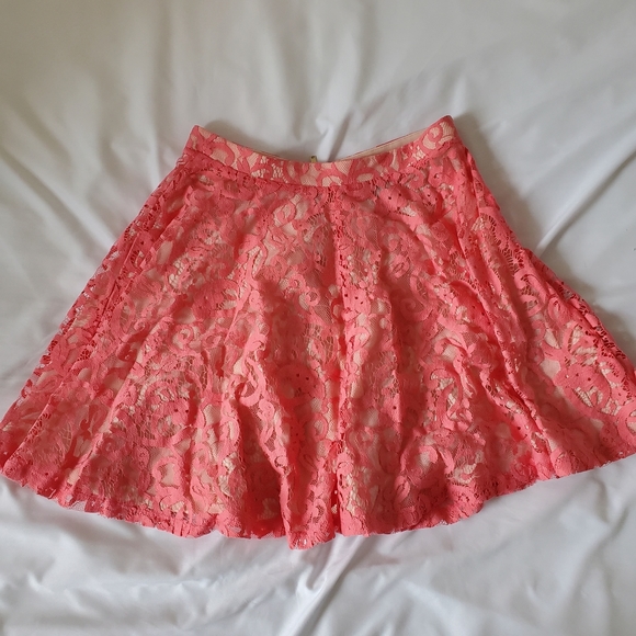 pink lace mini skirt H&M - Picture 7 of 9